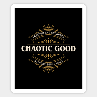 Chaotic Good Funny Tabletop RPG Alignment Magnet